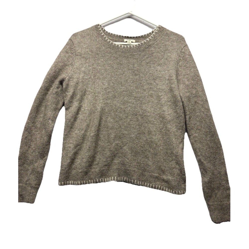 Dylan Sweater Pullover Women's Small Brown Knit Alpaca Wool Crewneck